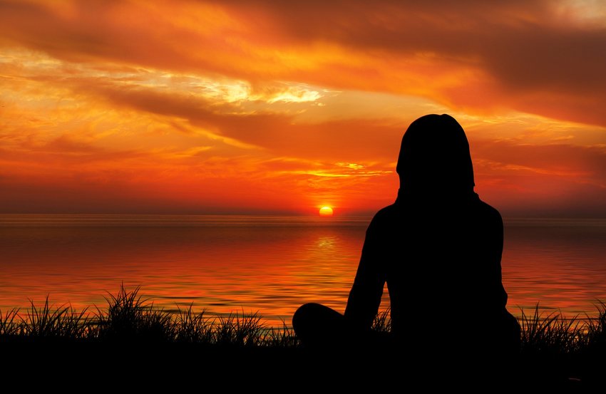 meditation - sunset